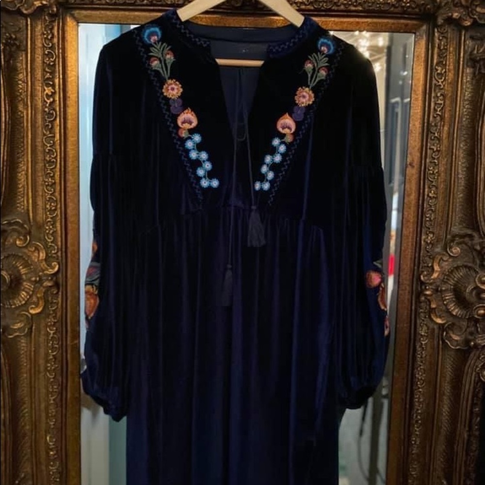 BOHO VELVET DRESS